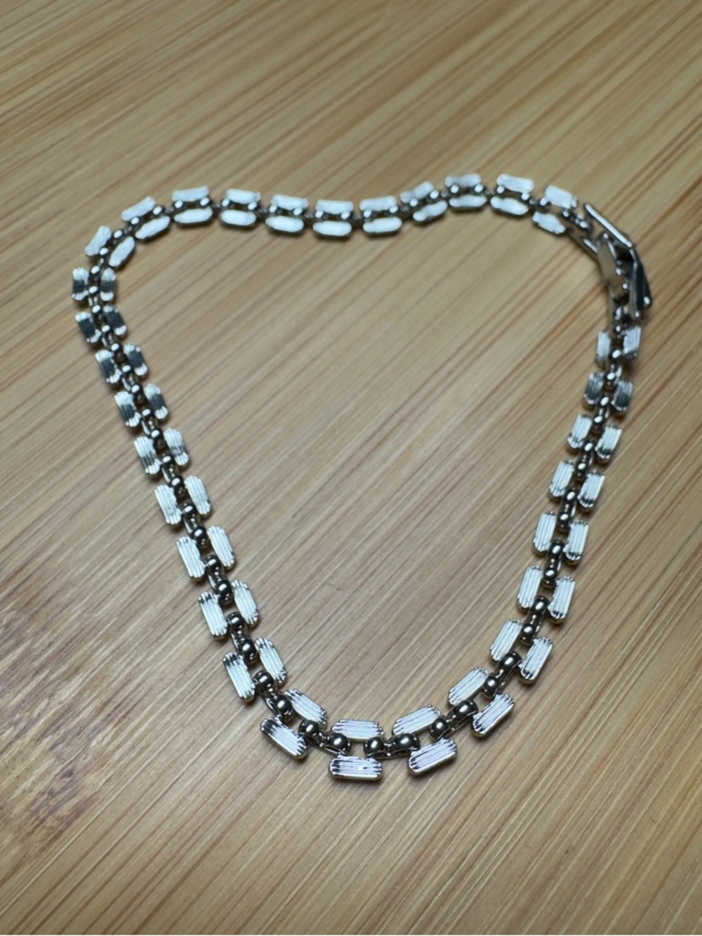 Vintage Silver-tone Link Bracelet - Picture 1 of 3